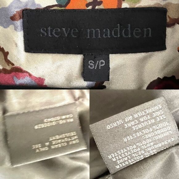 STEVE MADDEN Wool Winter Asymmetrical Coat Black S - Picture 9 of 9